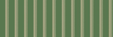 Düz desenli çizgili kumaş, arka planda dikey dikiş yok. Doku vektör çizgilerini yeşil ve açık renk paletinde özelleştir.
