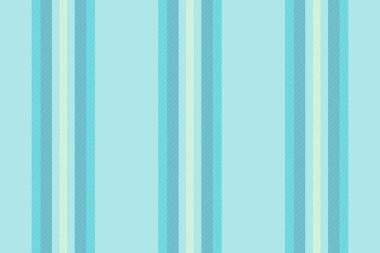 Gala vektör çizgili arka plan, paskalya desenli tekstil. Şablonsuz kumaş çizgileri dikey ışık ve cyan renk paletinde.