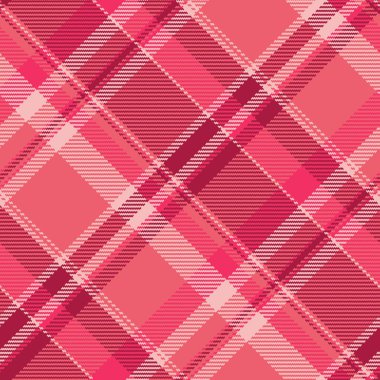 Havalı kumaş kumaş kumaş, yumuşak doku kontrolü. Kırmızı ve açık renk paletinde ekose desenli gençlik vektörü.