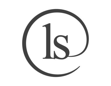 LS logosu, daire şeklinde e-posta işareti tarzında iki harften oluşuyor. L ve S iş şirketinin yuvarlak logosu