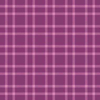 Tartan kontrol vektörü satın al, Kanada desenli ekose kumaş. Pembe renk paletinde kumaş, tekstil, pürüzsüz arka plan.