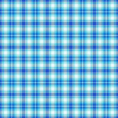 Geçmişini kontrol et, kusursuz, rahat ekose tartan vektörü. Mozaik tekstil dokusu cyan ve açık renk paletinde.