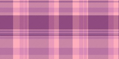 Papatya desenli ekose arka plan, tartlı çek tekstili. Havlu desenli, pembemsi ve kırmızı renkli vektör kumaşı..