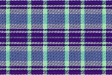 Grafik kontrolü tartan arka plan, sınır tekstil ekoseli dikişsiz. Cübbe kumaş desenli menekşe ve açık renk paletinde vektör dokusu.