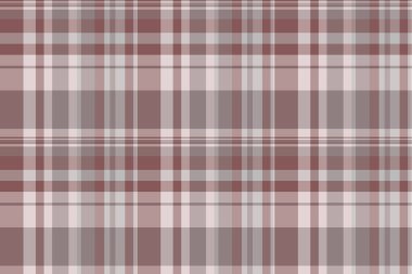Kartpostal kumaş desenli ekose, kusursuz geçmiş kontrolü vektörü. Koyu tekstil dokusu pastel ve gri renk paletinde dikişsiz tartan..