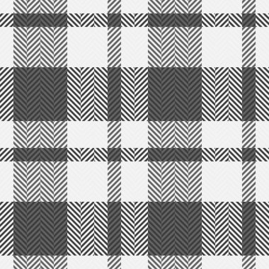 Usa vektör deseni pürüzsüz, seçmeli tartan tekstil kontrolü. Deko desenli kumaş arkaplanı beyaz ve gri renk paleti.