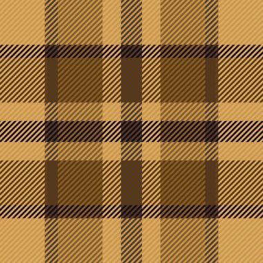 Düzenli tartan kumaş deseni, Kelt özgeçmiş kontrolü kusursuz. Kehribar ve turuncu renk paletinde ekose kumaş dokusu vektörü.