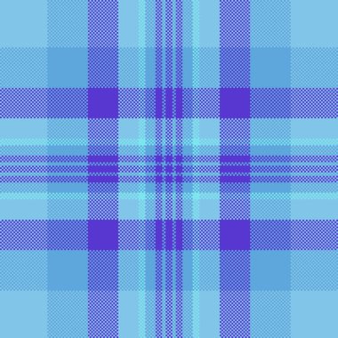 Kanepe tekstil kumaş taşıyıcısı, çağdaş model kusursuz arka plan. Kenar ve çivit renklerinde tartan dokusunu kontrol et.