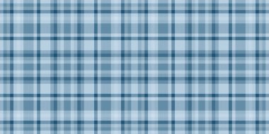 Tasarımcı desenli tartan tekstil, figür desensiz kontrol. Cyan ve açık renk paletinde resmi ekose kumaş arkaplanı.