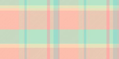 İzli tartan kumaş deseni, banyo tekstil arka plan vektörü. Işık ve kırmızı renk paletinde desen ekoseli kusursuz kontrol et.