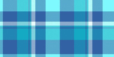 Ekoseli nane kontrolü, tekrarlayan vektör arka plan tekstili. Cyan ve mavi renk paletinde Xmas kumaş desenli tartan deseni.