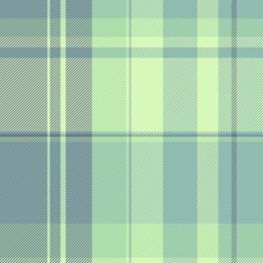 Giyim desensiz kumaş, pejmürde kumaş arkaplan ekoseli. Boş vektör tartan ışık ve pastel renk paletinde tekstil denetimi yap.