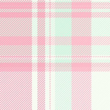 Köpek dişi tekstil kontrolü, ev yapımı ekose vektör dokusu. Açık ve beyaz renklerde ekose kumaş deseni seç.