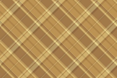 Kısa desenli kumaş, düz dokuma. Kehribar ve turuncu renk paletinde arka plan ekose ekose vektörü.