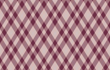 Argyle geometrik eşkenar dörtgenin kusursuz deseni. Harlequin duvar kağıdı tasarımını kontrol et. Web geçmişi için klasik elmas şekilli tekstil malzemesi, baskı kumaşı, kazak, ambalaj kağıdı, hediye kartı, davetiye.