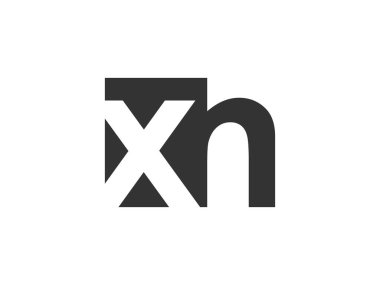XH yaratıcı geometrik başlangıç tabanlı modern ve minimal logo. Xh harfi modaya uygun yazı tipleri.