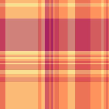 Amerikan vektörü kusursuz desen, gururlu geçmiş kontrolü. Sanayi tekstil kumaşı turuncu ve kırmızı renk paleti.