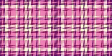 Tarz desenli tartan, süs kumaşı desenli ekose. Kolaj vektörü pürüzsüz tekstil kontrolü pembe ve açık sarı renk paletinde.