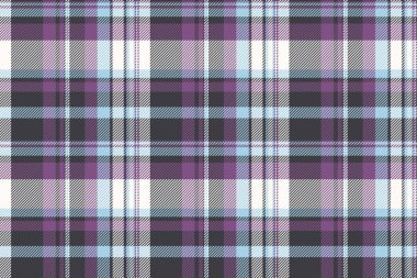 Kürklü ekose kumaş, pürüzsüz arkaplan dokusu. Koyu ve mor renk paletinde şapka desen kontrol vektör dokusu.