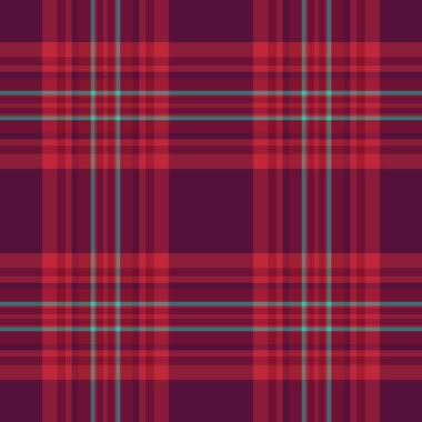 Ağ vektör desenli tartan, kusursuz kumaş arka plan. Kalıtsal tekstil ekose kontrol dokusu kırmızı ve pembe renk paleti.