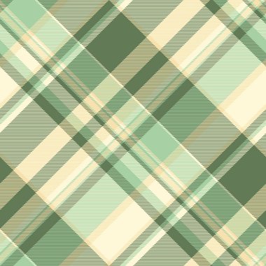 Kusursuz desenli kumaş, çok kültürlü desenli ekose arka plan. Tattersall tekstil vektör tartanı yeşil ve açık sarı renk paleti ile kontrol et.