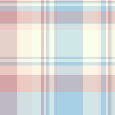 Kostümlü kumaş ekose, renksiz desenli tekstil. Işık ve spa mavisi renk paletinde profesyonel kontrol vektör arkaplan dokusu.