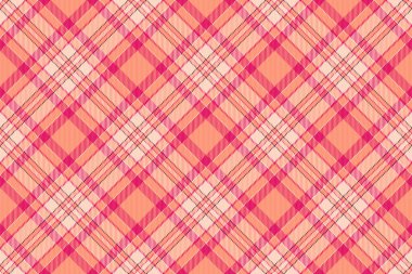 Dünya çapında ekose tarama, zarif katran desenli kumaş. Kırmızı ve açık renk paletinde Bandana dikişsiz tekstil dokusu vektörü.