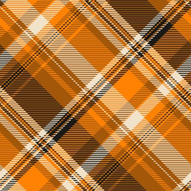 Güzel desen desenli ekose kumaş, tekstil kontrol kumaşı. Jpg tartan arkaplan vektörü turuncu ve parlak renk paletinde pürüzsüz.