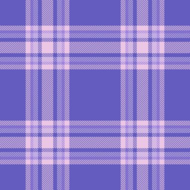 Yaz dokusu arka plan vektörü, folklorsuz kumaş ekose. Zor desen tekstil tartan denetimi çivit ve açık renk paletinde.