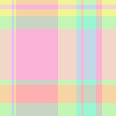 Yırtık tekstil kumaş dokusu, yetenek vektör kontrolü. Ev yapımı kumaş desenli, ekoseli ve limon rengi paleti..