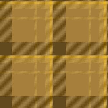 Ekim ayında kumaş dokusunu, yatay dokuyu kontrol et. Kehribar renk paletinde kürk vektör ekose arkaplan tartanı.
