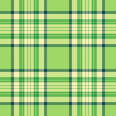 Geleneksel doku desenli tartan, tattersall kumaş arka plan. Banyo denetimi vektörsüz tekstil yeşil ve limon rengi paleti.