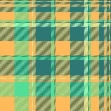 Tavan arası kumaş dokusu, iplik kontrolü desenli ekose. Kehribar ve kehribar rengi palette iyi vektörsüz arkaplan tartanı.