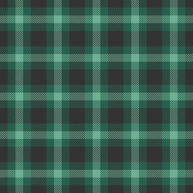 Ekoseli kumaş kontrolü, avcı kumaşı dikişsiz doku. Dişi arkaplan desenli tartan, gök mavisi ve gri renk paletinde.
