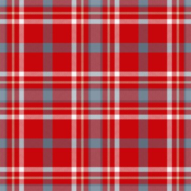 Kırmızılı ekose desenli. Kumaş dokusunu kontrol et. Vektör tekstil baskı tasarımı.