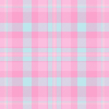 Adamın ekose dokusu pürüzsüz, günlük arkaplan desenli kumaş. Jersey tekstil vektör tartan kontrol açık ve pembe renk paleti.