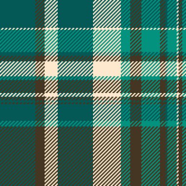 Çerçeve arka plan vektör tekstili, poster desensiz ekose. Saf kumaş katranı, mavi ve koyu renk paletinde dokuyu kontrol et.