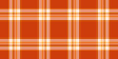 Oldukça ekose kumaş kontrolü, şarjör dokusu kusursuz. Ekose desenli kumaş turuncu ve koyu somon rengi paleti işaretlendi.