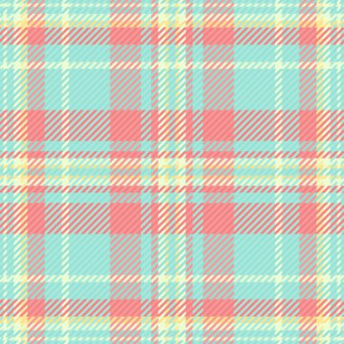 Tekstil vektör kontrolü isteyin, güzel desenli kumaş dokusu. Aydınlık ve gök mavisi renk paletinde kusursuz arkaplan dikişsiz ekose.
