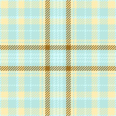 Yumuşak dikişsiz tartan kumaş, kanepe kumaş desenli vektör. Işık ve kehribar renk paletinde dokuyu kontrol et.