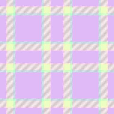 Yoğun tekstil kontrolü ekoseli, yaş vektörü kumaş dokusu. Parlak desenli tartan arkaplan ışık ve badem rengi paletinde pürüzsüz.