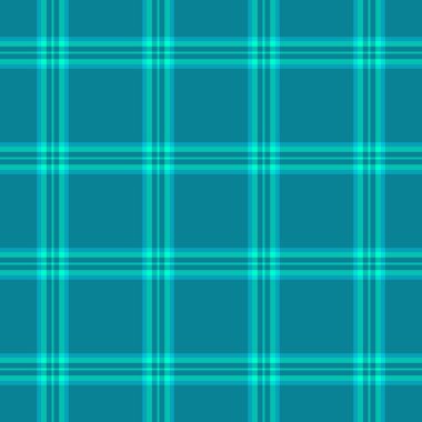 Yumuşak tekstil ekose arka plan, pahalı desenli tartan vektör. Resim kumaşı, siyanür ve deniz mavisi renk paletindeki kusursuz dokuyu kontrol et.