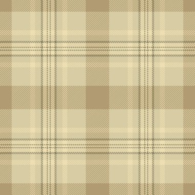 Grafik vektör desenli tartan, 1970 'lerin tekstil ekose kontrolü. Doku arkaplan kumaşını ışık ve kehribar renk paletinde pürüzsüz özelleştir.