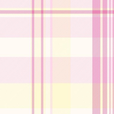 Damgasız desenli ekose, boş tartan özgeçmiş kontrolü. Kırsal vektör deseni fildişi ve açık renk paletinde tekstil.