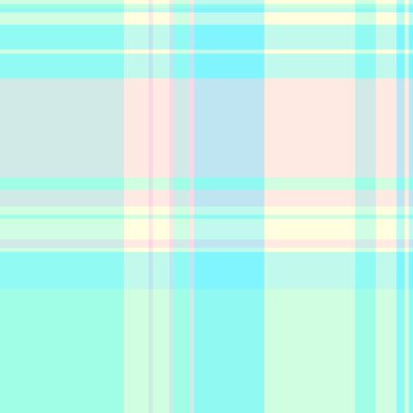 Meslek dokusu vektör arkaplanı, klasik kusursuz ekose. Kumaş desenli tekstil kumaş. Işık ve gök mavisi rengi paleti..