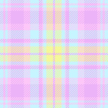 Ambalaj vektör dokusu, kusursuz tartan deseni. Ekose tekstil denetimi arka planı ışık ve kireç rengi paletinde.