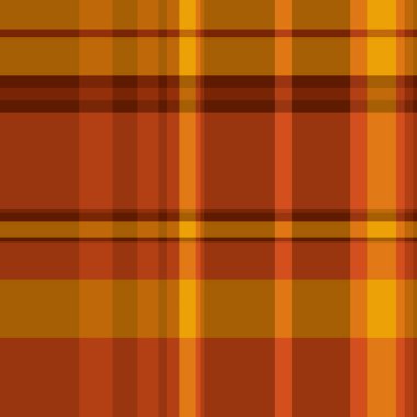 İngiliz vektör desenli, popüler arka plan ekoseli. Güzel kumaş turuncu ve parlak renk paleti ile tekstil tartanı kontrol et.