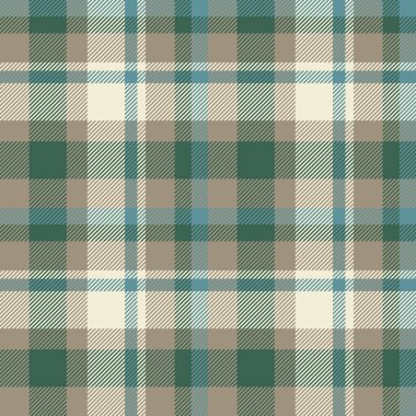 Şablon vektör kontrolü, kumaşsız kumaş dokusunu kontrol eder. Saflık arkaplan ekoseli pastel ve nane rengi palette kumaş..