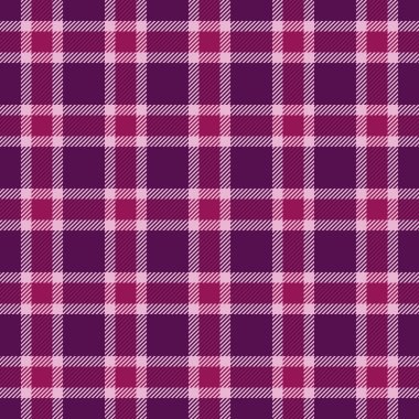 Idyllic tekstil tartan vektörü, okul doku kontrolüne geri döndü. Dergi arkaplan kumaşı ekoseli macenta ve açık renk paletinde pürüzsüz.