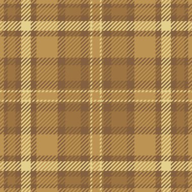 Reklam dokusu tekstil vektörü, yeni yıl arka plan ekose deseni. Malzeme kontrolü, turuncu ve kehribar rengi paleti olmayan tartan kumaş..